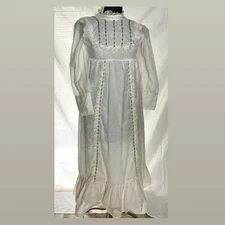 Vintage 70s Prairie Dress R. A. R. Designer Maxi Cottagecore Gunne sax insp