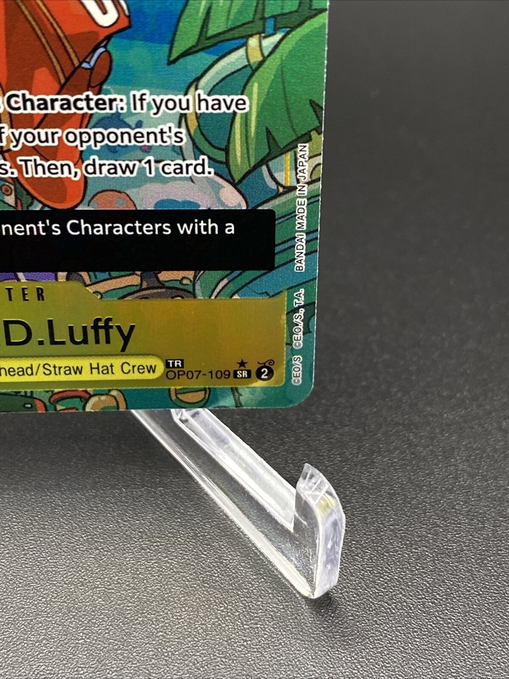 One Piece Card Game Monkey.D.Luffy Op07109 SR Treasure Rare Alt Art NM