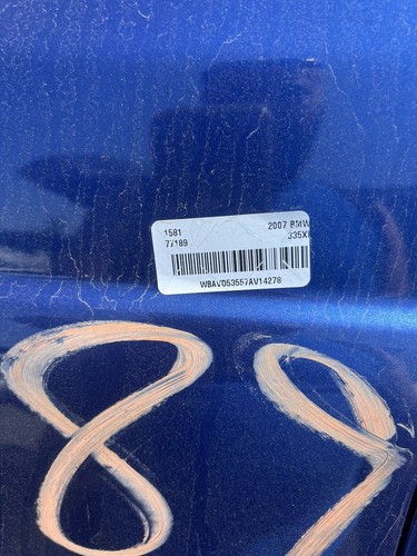 2007-2009 BMW E92 E90 328i 335i 328 335 mirror glass blue tint Driver ,left Oem - Picture 6 of 6