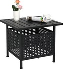 Outdoor Side Table with Umbrella Hole Umbrella Stand Table Patio Side Table