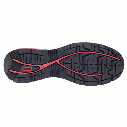 Apache Mallory S1P Red/Black Lightweight Non-Metallic Toe/Midsole Safety Trainer - Picture 3 of 4