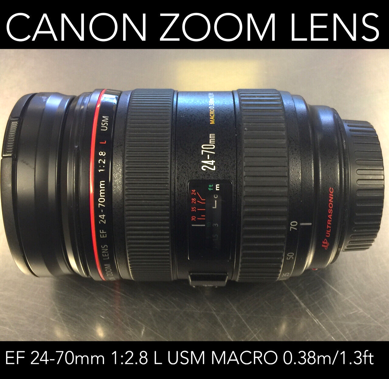 Canon Zoom Lens EF 24-70mm 1:2.8 L USM Macro 0.38m/1.3ft | eBay