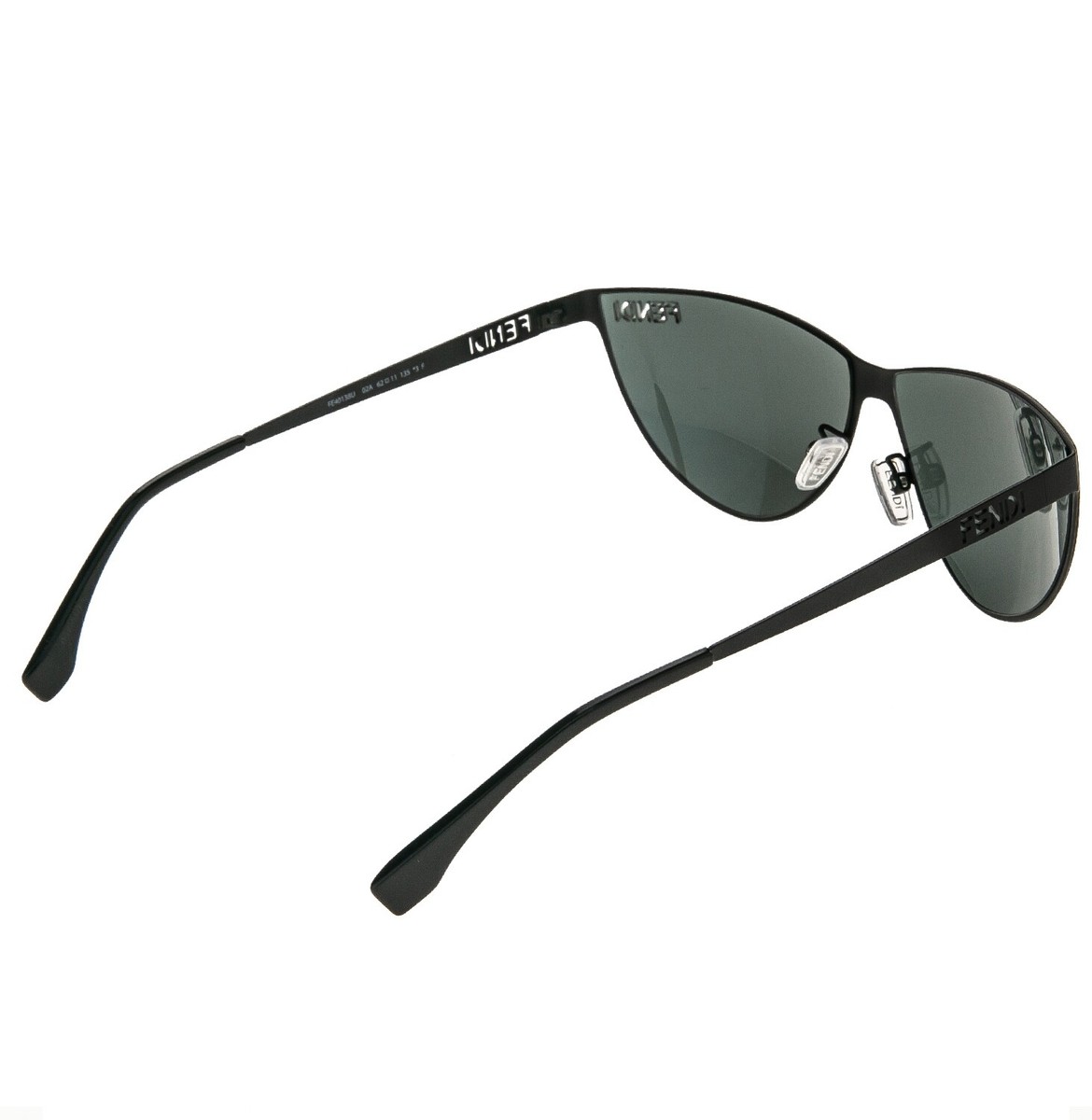 FENDI CUT OUT 40138 Matte Black Metal Logo Unisex Wrap Mask