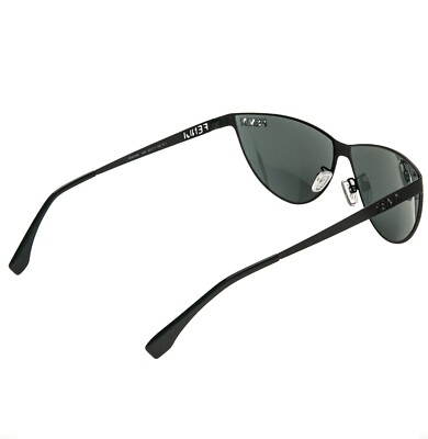 FENDI CUT OUT 40138 Matte Black Metal Logo Unisex Wrap Mask