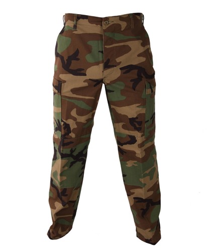 Woodland Camo MENS BDU Cargo Pants 