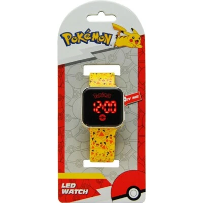 Pokemon Pikachu LED Uhr  Gelb - ORIGINAL LIZENZPRODUKT ✅ - Bild 1 von 3
