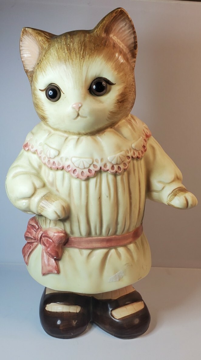 Vintage Kitty Cat Handpainted Global Art Japan | eBay