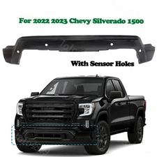 Black Bumper Bar Fit For Chevy 2022 2023 Silverado 1500 Pickup w/Sensor Holes