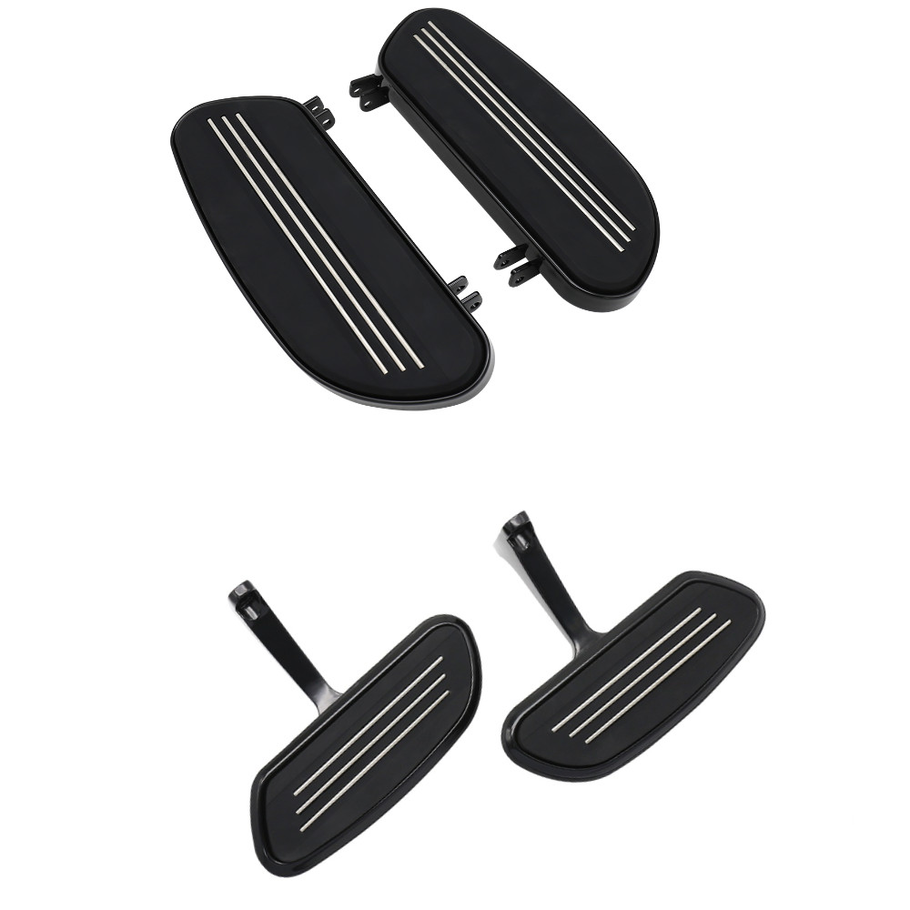 Full Set Footboards Floorboards Front Rear For Harley Street Glide FLHX 2006-23