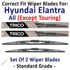 2pk Standard Wipers fit 2011-2016 Hyundai Elantra (Except Touring) - 30280/130