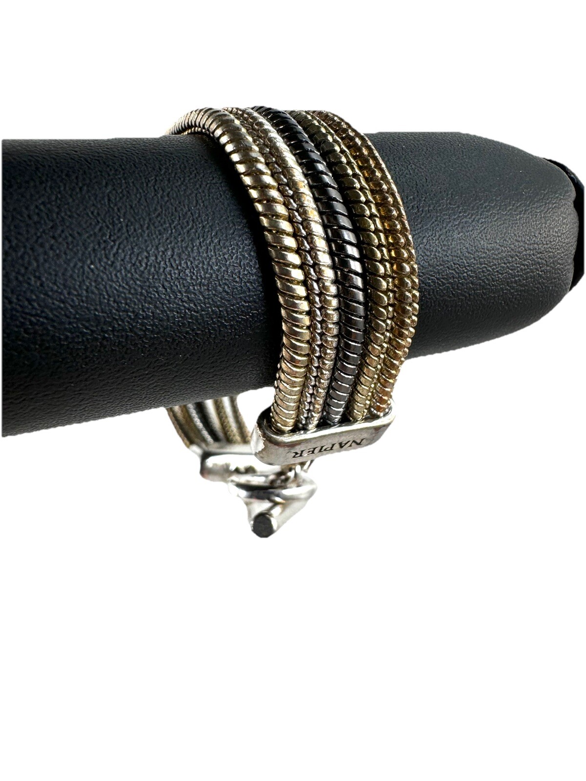 Napier Multi Chain Statement Bracelet Multiple Si… - image 1