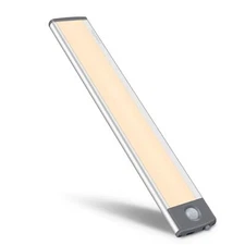 30-LED Motion Sensor Cabinet LightUnder Counter Closet Lighting Wireless USB ...