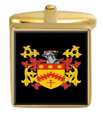Select Gifts Sayers Wales Family Crest Surname Coat Of Arms Cufflinks Personalised Case 