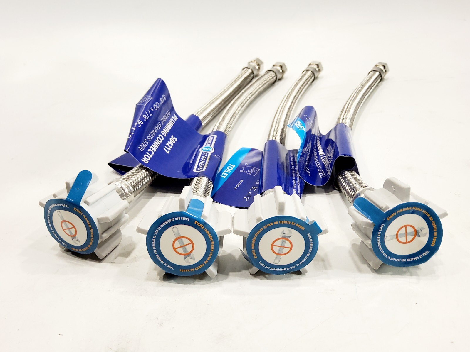 JONES STEPHENES S04217 PLUMBING CONNECTOR 3/8" OD x 7/8" BC x 12" LOT of 4PK