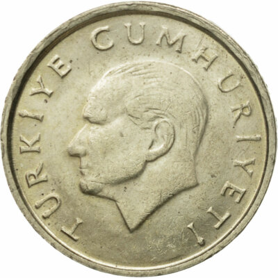 [#527170] Münze, Türkei, 25000 Lira, 25 Bin Lira, 1998, S+, Copper-Nickel-Zinc, 