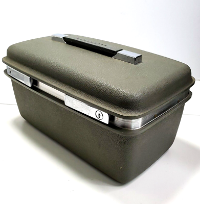 Vintage Samsonite TRAIN CASE Green w/Tray | eBay