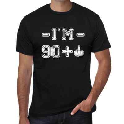 ULTRABASIC Herren T-Shirt 91 Jahre Ich bin 90 + Ein Major 91 Years I'm 90 + A