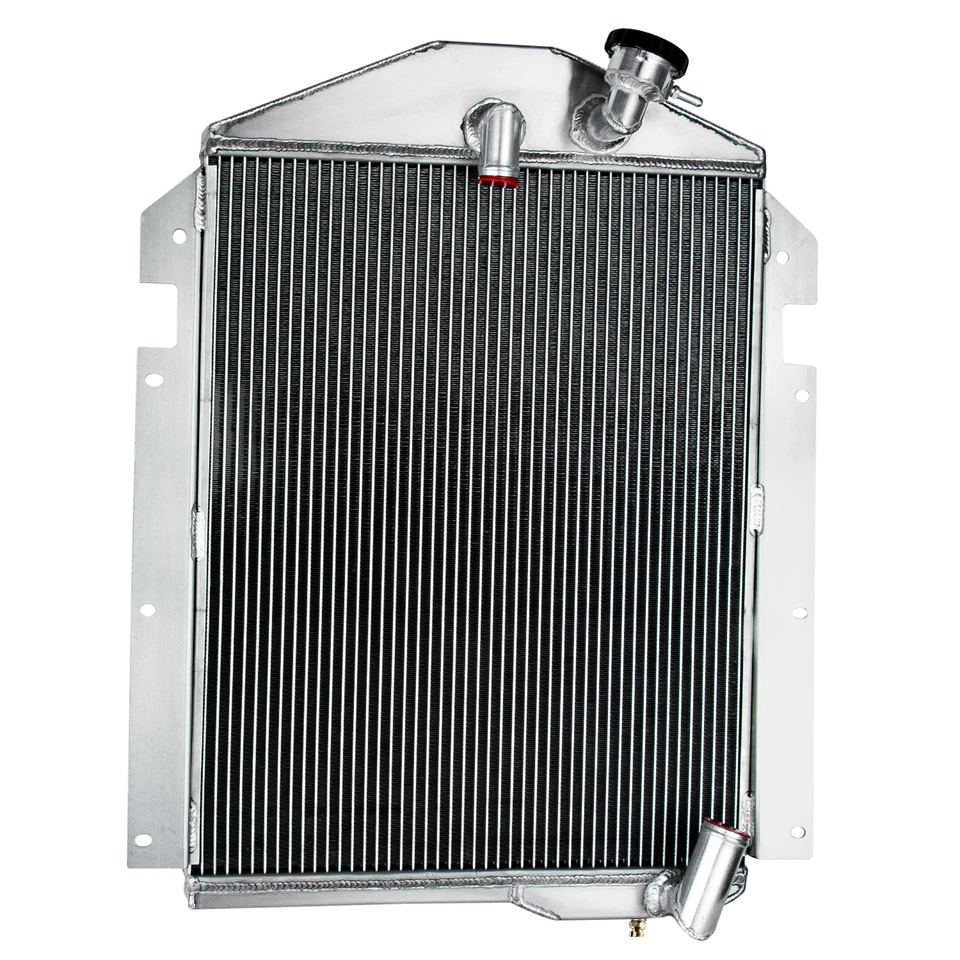 4 Rows Aluminum Radiator For 1939-1940 39 Chevrolet TRUCK KC,KD KF KP 3.5L L6 Foto 2 de 4