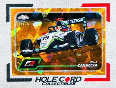 MATIAS ZAGAZETA 2024 Topps Chrome Sapphire F1 F3 #132 Orange Refractor 07/25