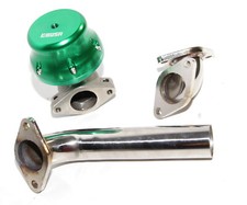 Green 3538mm Adj. Turbo External Wastegatedump Tube Pipeelbow Inlet Adapter Green 3538mm Adj. Turbo External Wastegatedump Tube Pipeelbow Inlet Adapter
