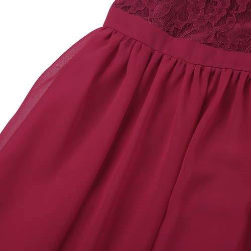 Girls Wedding Bridesmaid Dress Formal Party Prom Ball Gown Evening Costumes - Picture 140 of 141