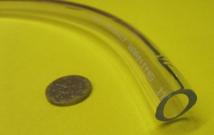 PVC Tubing, Clear, 3/4" OD x 1/2" ID x 1/8" Wall x 50 Foot Coil - Image 2 of 4