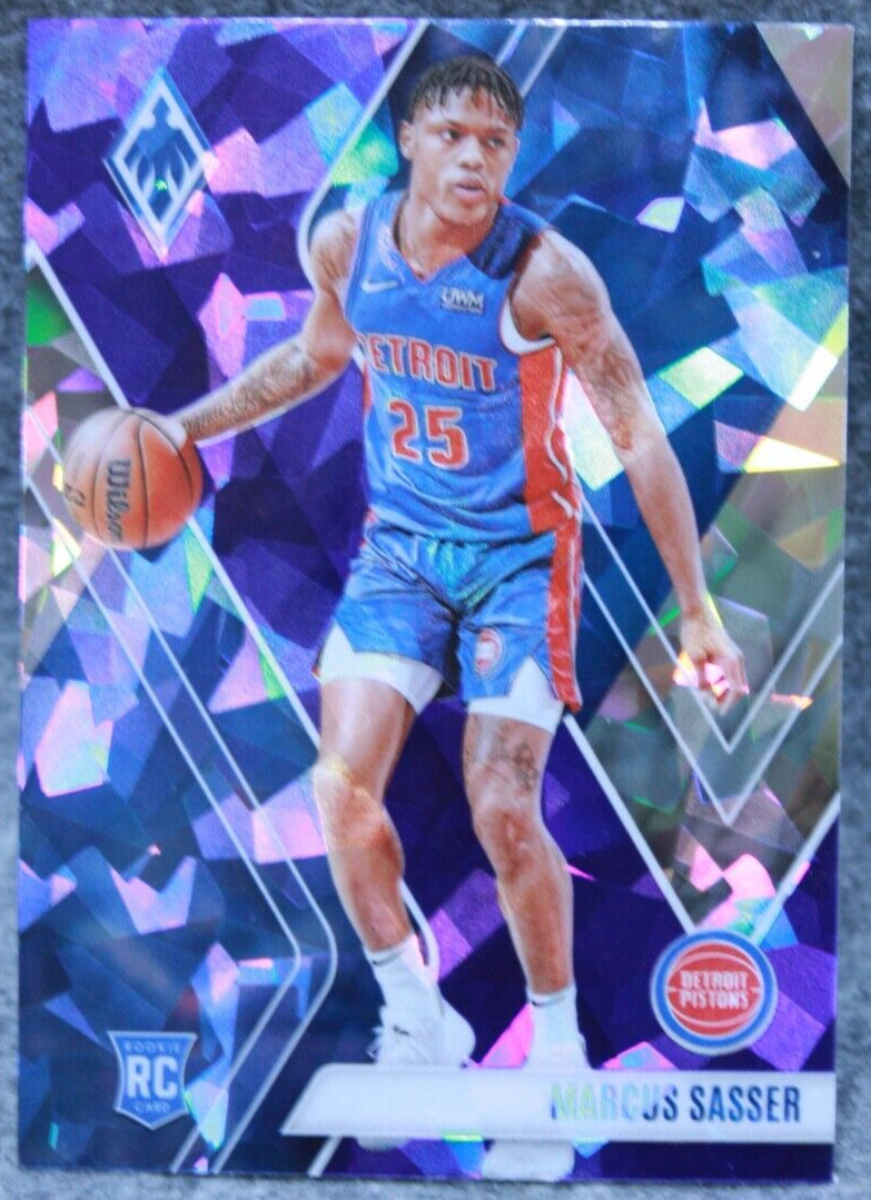 Marcus Sasser 2023-24 Panini Phoenix Blue Cracked Ice Prizm RC #263