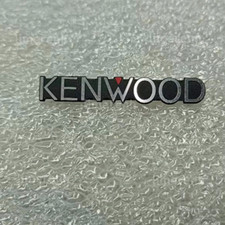 2 Piezas KENWOOD Altavoz Logo Placa de Identificación Insignia Pieza de Repuesto 33mm X 5mm