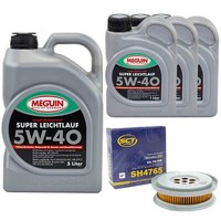 MotoröL Set 5W-40 Vollsynth Meguin 8 Liter + ÖLfilter FüR Mercedes C-Klasse CLK