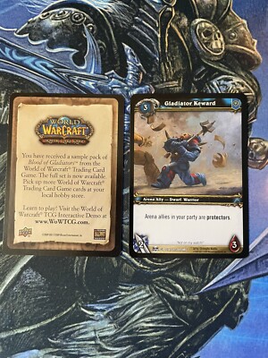 Gladiator Keward PROMO 1 World of Warcraft TCG Card Blood of Gladiators Free S&H