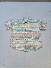 Vintage Big Dogs Camping Outdoors Button Up Cotton Lightweight Made In USA Large