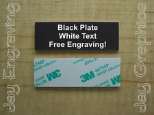 Custom Engraved 1x3 Black Tag Sign Plate | Memory Of Keepsake Trophy Pet Urn