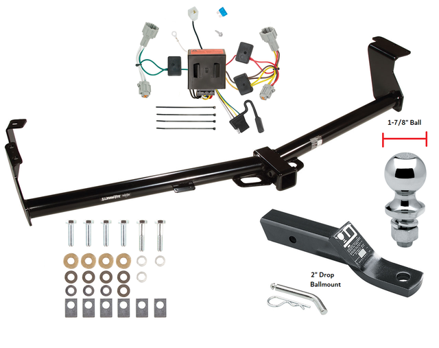 Trailer Tow Hitch For 1116 Nissan Quest Complete Package w/ Wiring 17