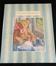 Hallmark Special Memories Striped Bear Scrapbook Expandable Pages Photo Album