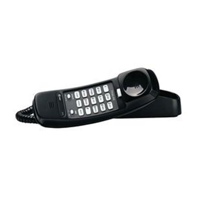 VTech AT&T 210BK Corded TrimLine Phone With Lighted Keypad & Speed Dial - Black Landline