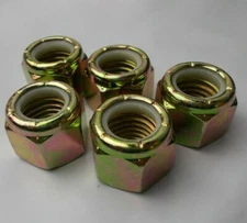 Nylon Lock Hex Nut 3/4"-10 Coarse Thread " 5 Nuts "  Grade 8 Zinc 3/4-10