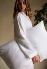 *NEW*- LUXURY  TWO SOFT GOOSE FEATHER AND DOWN SOFT PILLOWS RETAILS £130 FOR 2!
