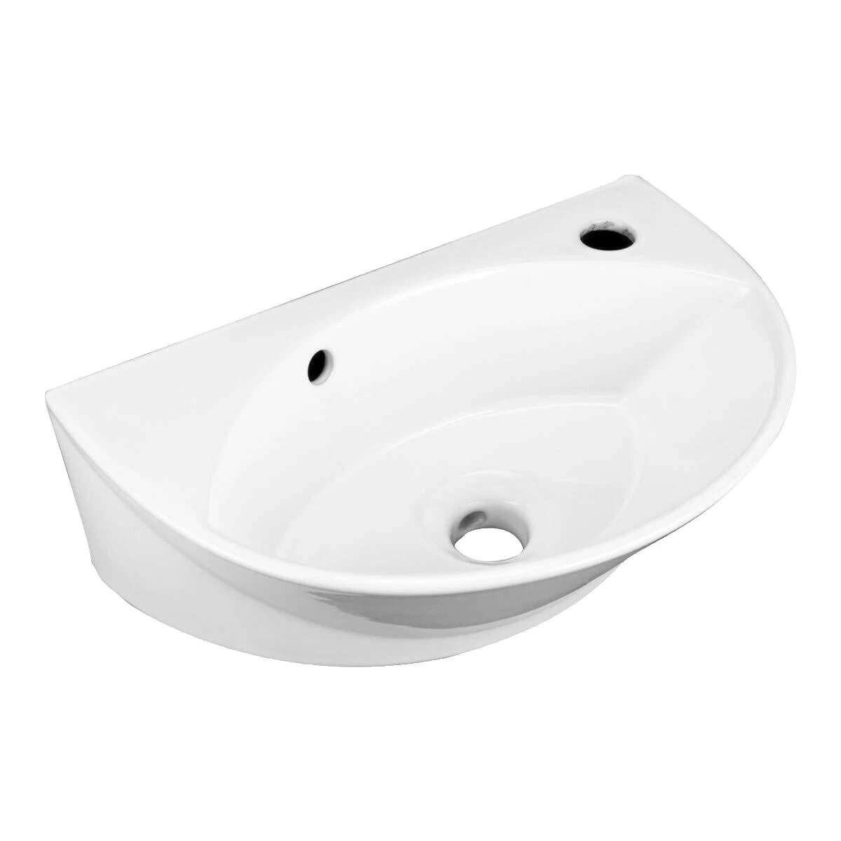Fregaderos de Baño de Cerámica Blanca White