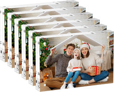6 Pack 4x6 Acrylic Picture Frames - Double Sided Freestanding Display