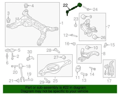 Conjunto de brazo lateral y rótula genuino Ford Taurus 2009-2019 DG1Z-5A972-J Foto 2 de 2