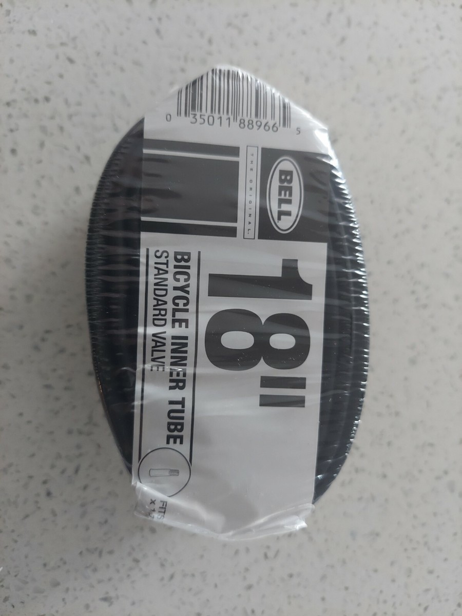 Chambre à Air Vélo Bell 18 Pouces, Pour Pneus 1.75-2.25, Valve Schrader, Neuve