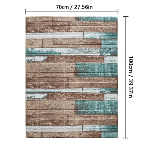70Cm*10M 3D Brick Pattern Wall Sticker Self-Adhesive Panel Waterproof - Picture 16 of 55