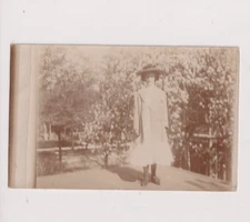 Postcard RPPC Real Photo Female Posing With Beautiful Hat PM 1909