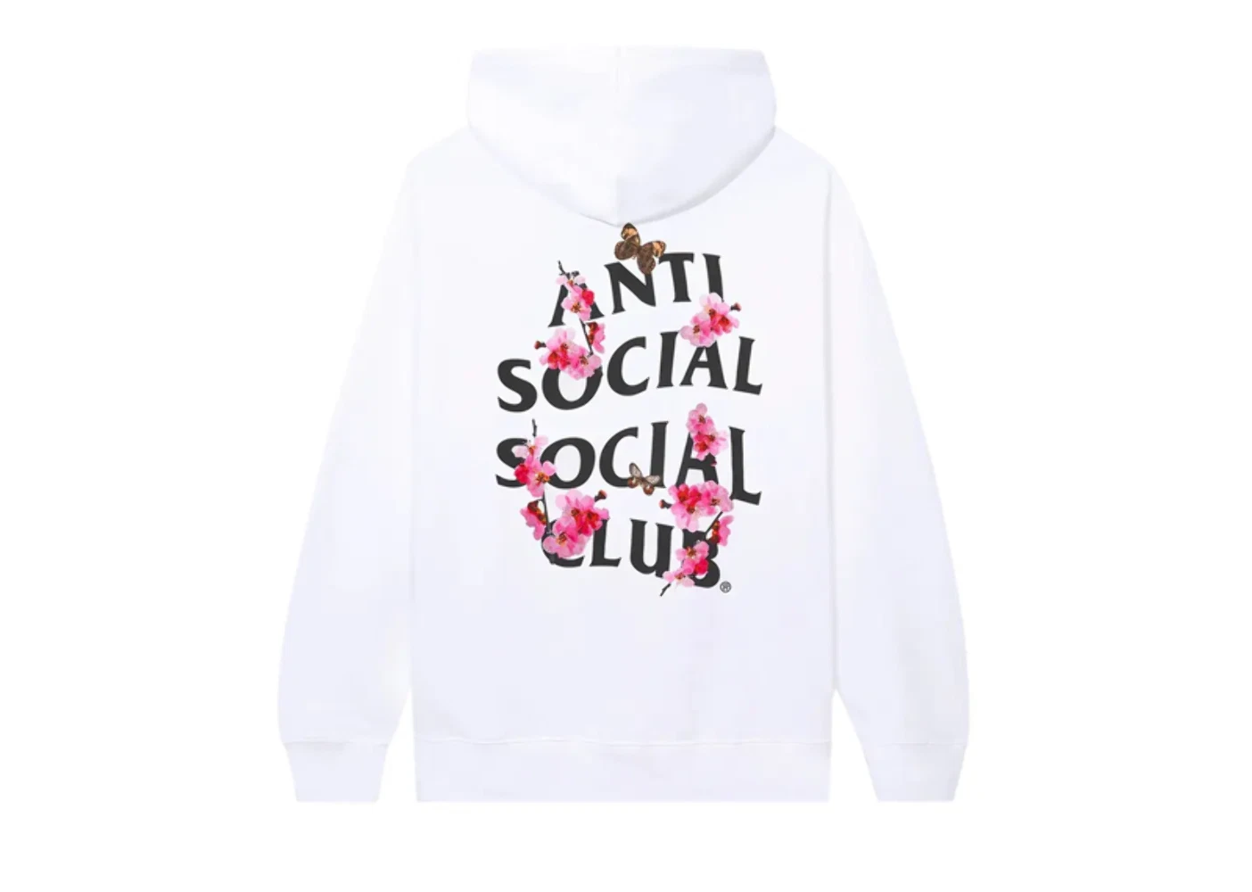 A BATHING APE (BAPE) Felpa con cappuccio Anti Social Social Club Kkotch bianca