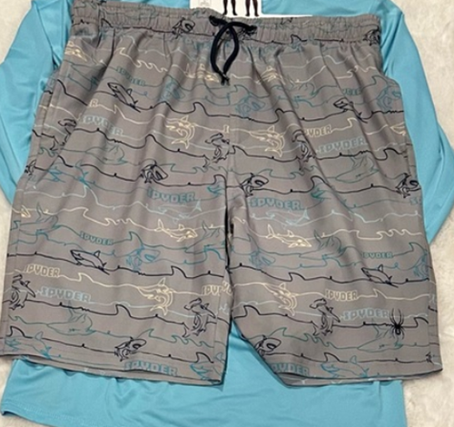 NEW Spyder Boy’s Youth 2 Piece Swimsuit Set Shirt & Shorts UPF 30+ Size XL 18/20 - Picture 2 of 3