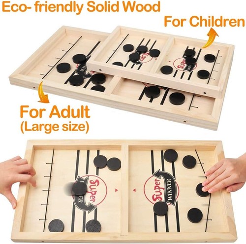 Juego de disco honda de madera - Juego de mesa familiar rápido y divertido para niños y adultos - Imagen 7 de 11