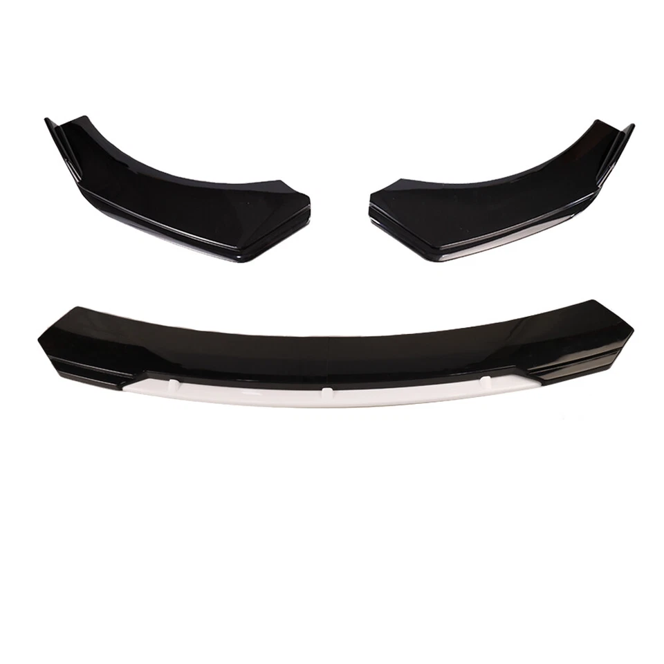 Black White Front Bumper Lip 86" Side Skirt Rear Bumper Lip For Lincoln MKZ - Image 4 of 4