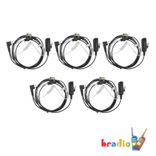 5x Earpiece With Acoustic Tube for PR400 CP040 CP140 CP200 CP200D RDU4160D Radio
