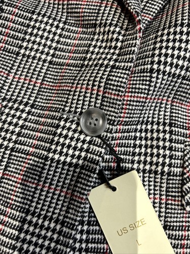 Ebossy Jacket Women’s L Plaid Blazer - Picture 3 of 10