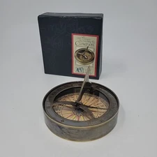 Authentic Models 18th C. Sundial/Compass , Aged/hand buffed duotone - CO012A
